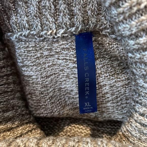 NWOT Knit Tunic Length Turtle Neck, Women’s XL. Heathered Brown Color - Picture 10 of 11